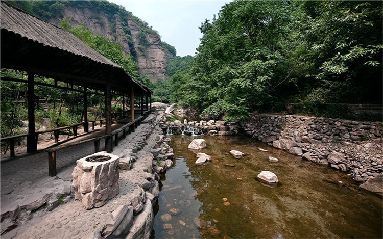 洛阳龙潭大峡谷纯玩一日游(龙潭瀑布 五龙潭 石上天书