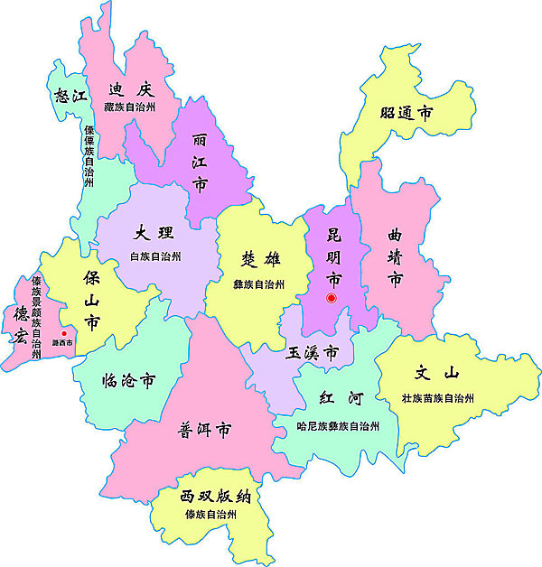 游记  下图-云南省行政区划地图   下图-丽江市行政区划地图    下图