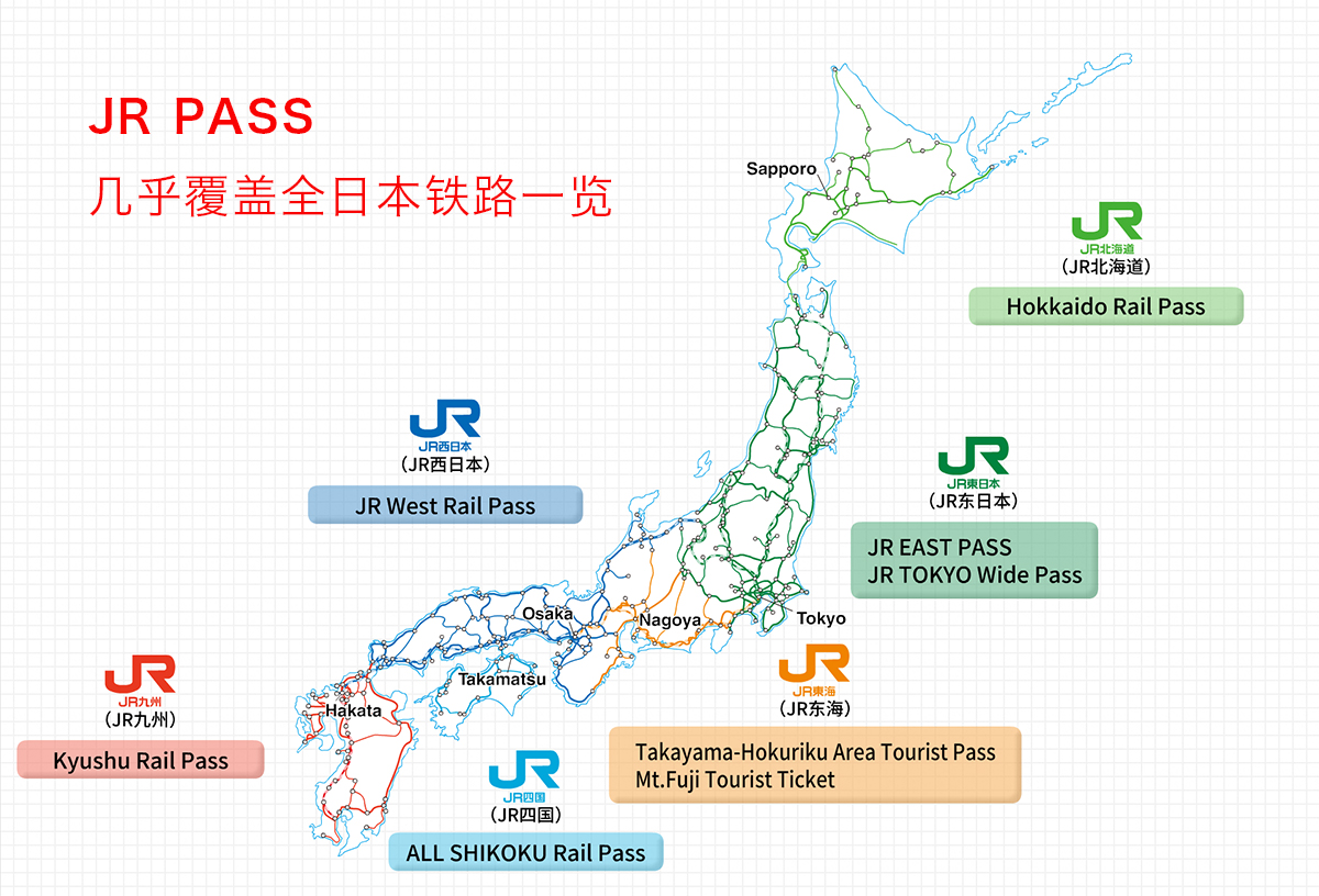 【318大促】 jr pass 全日本铁路周游兑换券7日/14日/21照