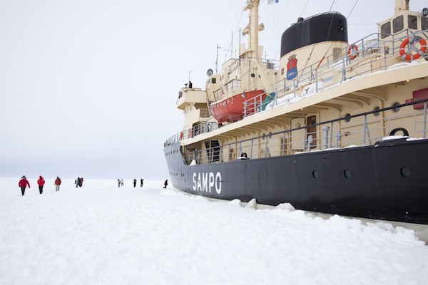 芬兰凯米 桑普号破冰船 雪地摩托活动 冬季芬兰打卡必游