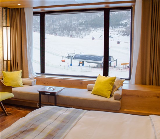 吉林万科松花湖度假区王子酒店2天1晚住宿 早餐 全天滑雪 索道票