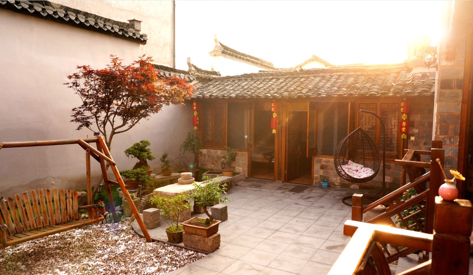 黟县宏村草堂私人庭院